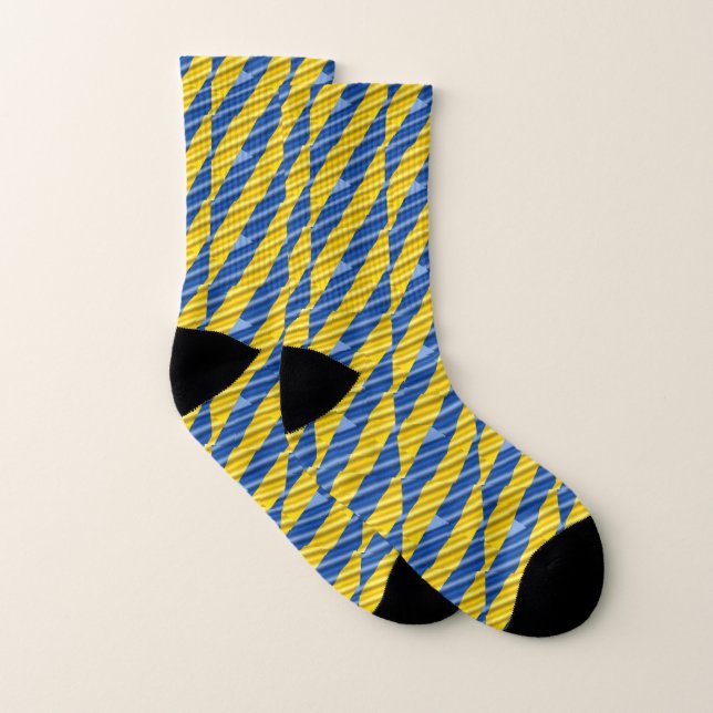 Blaue und Gelbe Ukraine inspirieren zum Frieden im Socken (Paar)