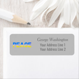 Blaue und Gelbe Ukraine Inspiriert Frieden ohne Kr