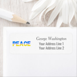 Blaue und Gelbe Ukraine Inspiriert Frieden ohne Kr