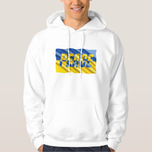 Blaue und Gelbe Ukraine Inspiriert Frieden ohne Kr Hoodie
