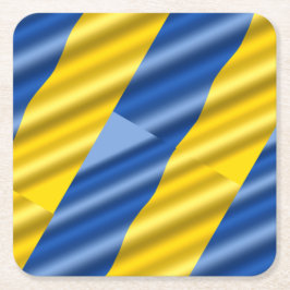 Blaue und Gelbe Ukraine Inspiriert Frieden ohne Kr Rechteckiger Pappuntersetzer