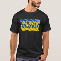 Blaue und Gelbe Ukraine Inspiriert Frieden ohne Kr