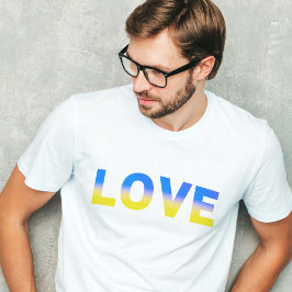 Blaue und Gelbe Ukraine Inspiriert Frieden ohne Kr T-Shirt