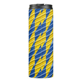 Blaue und Gelbe Ukraine Inspiriert Frieden ohne Kr Thermosbecher