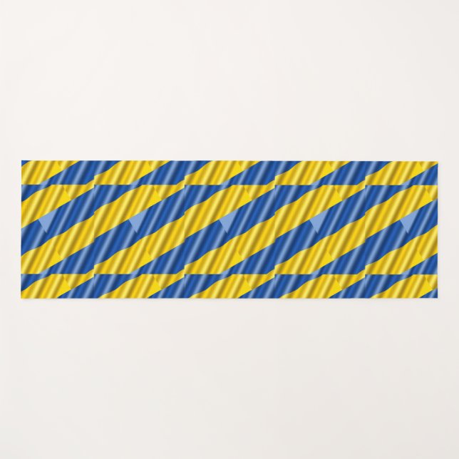 Blaue und Gelbe Ukraine Inspiriert Frieden ohne Kr Yogamatte (Vorderseite (Horizontal))