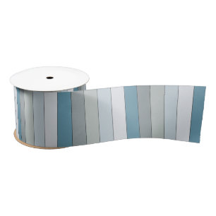 Blaue und graue Farbstreifen auf Aquarellpapier Satinband