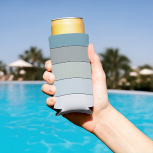 Blaue und graue Farbstreifen auf Wasserfarbenpapie Selters Dosenkühler