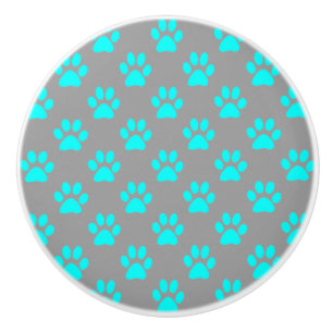 Blaue und graue Pastellmuster Keramikknauf