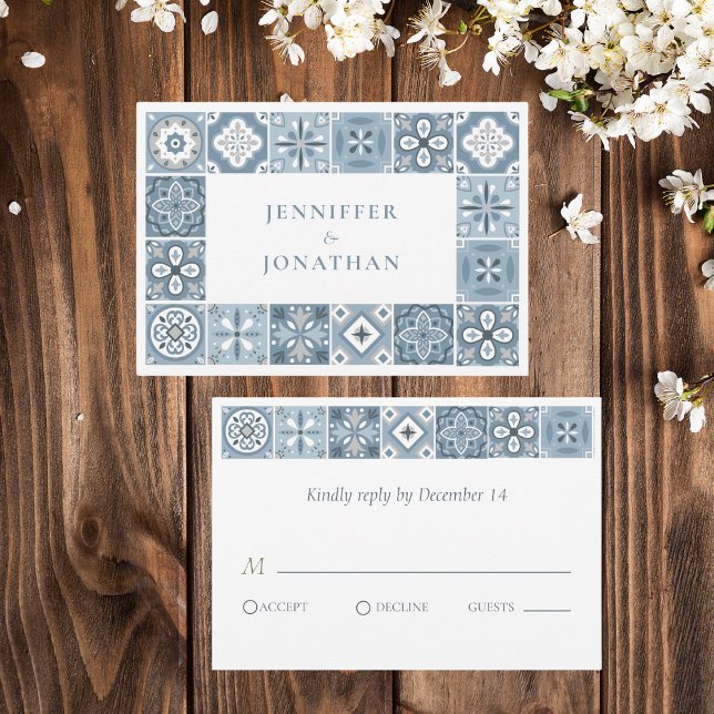 Blaue und graue spanische Fliesen (Von Creator hochgeladen)