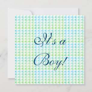 Blaue und grüne Babybriefe