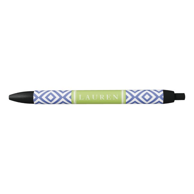 Blaue und grüne Diamanten Kugelschreiber (Vorderseite)