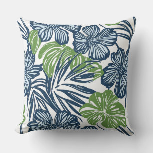 Blaue und grüne Kissen