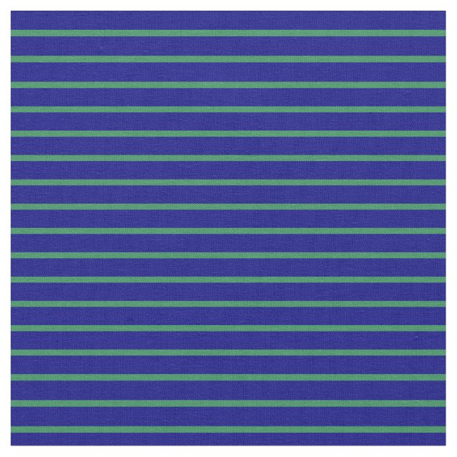 Blaue und grüne Linien/Streifen Muster Stoff (Nahaufnahme)