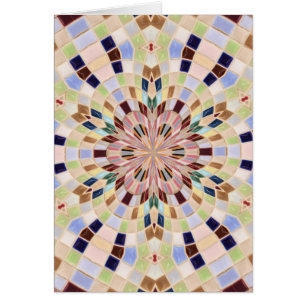 Blaue und grüne Mosaik-Kaleidoskop