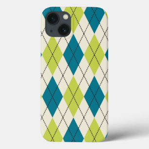 Blaue und grüne Raute Case-Mate iPhone Hülle