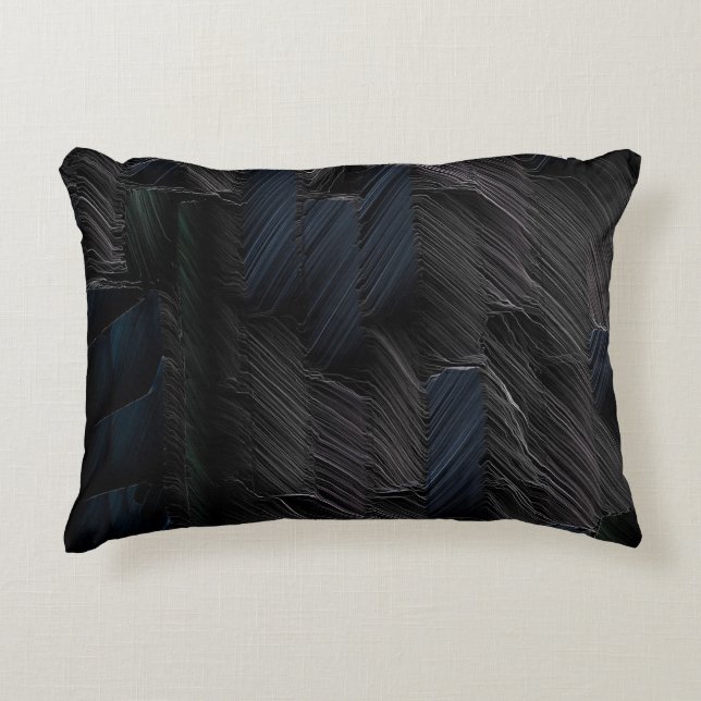 Blaue und grüne Stifte auf blauem Kunststoffbehält Dekokissen (Vorderseite)