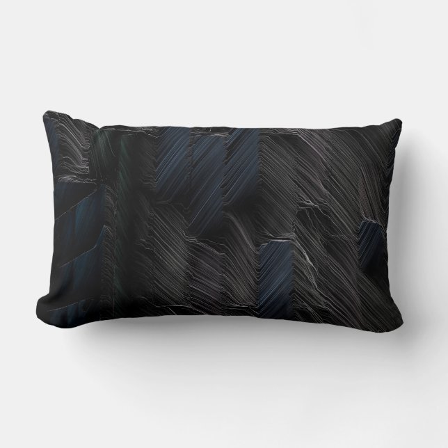 Blaue und grüne Stifte auf blauem Kunststoffbehält Lendenkissen (Vorderseite)