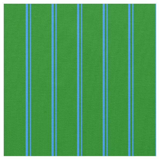 Blaue und grüne Streifen Stoff (Nahaufnahme)