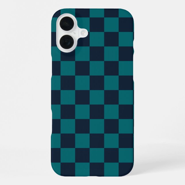 Blaue und grüne Tafel iPhone Hülle (Rückseite)
