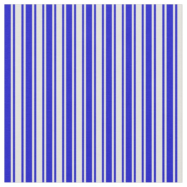 Blaue und hellgelbe Streifen/Linienmuster Stoff (Nahaufnahme)