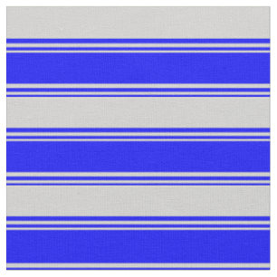 Blaue und hellgraue Linien Stoff