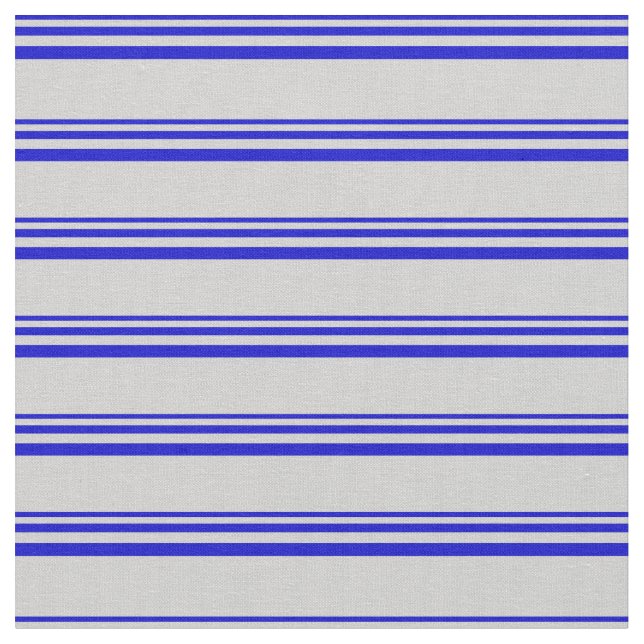 Blaue und hellgraue Linien/Streifen-Muster Stoff (Nahaufnahme)