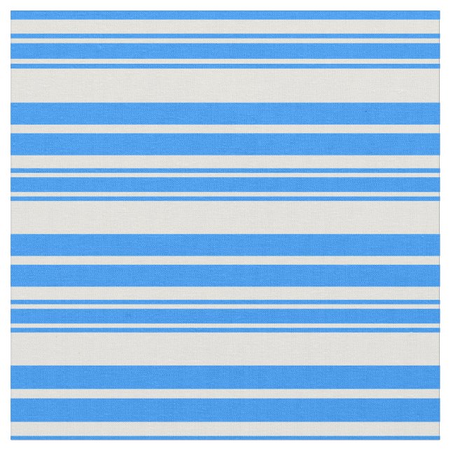 Blaue und leichte Cyan-Streifen Stoff (Nahaufnahme)