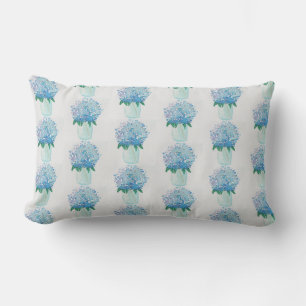 Blaue und Lila Hydrangea Lendenkissen