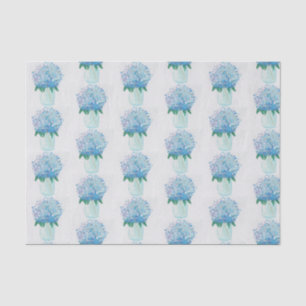 Blaue und Lila Hydrangea Seidenpapier