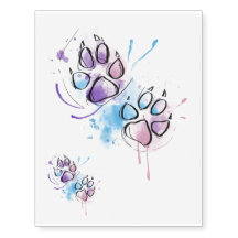 Blaue und Lila Katzenpaws