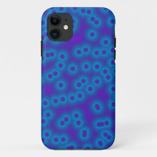 blaue und lila Punkte Case-Mate iPhone Hülle