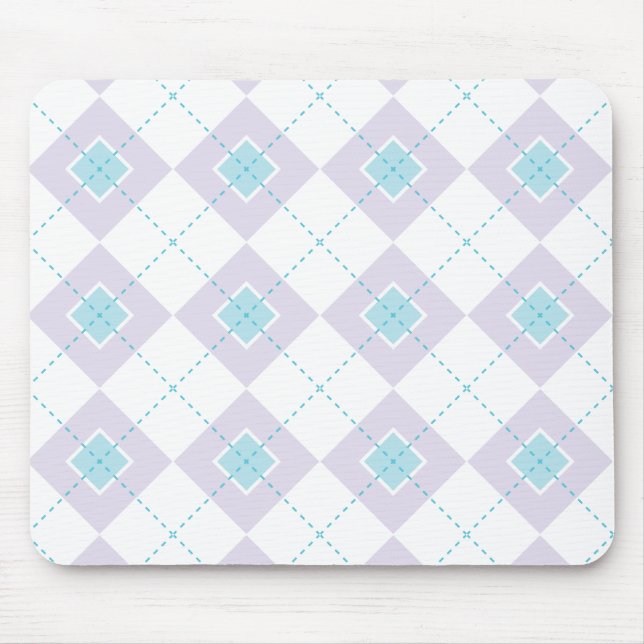 Blaue und Lila Raute Mousepad (Vorne)