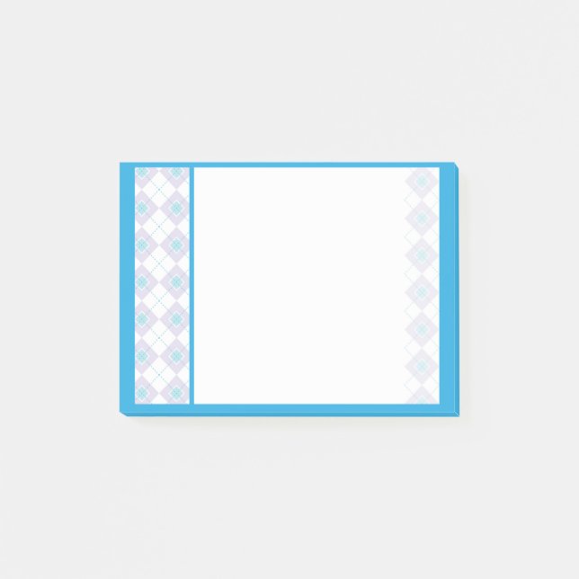 Blaue und Lila Raute Post-it Klebezettel (Vorderseite)