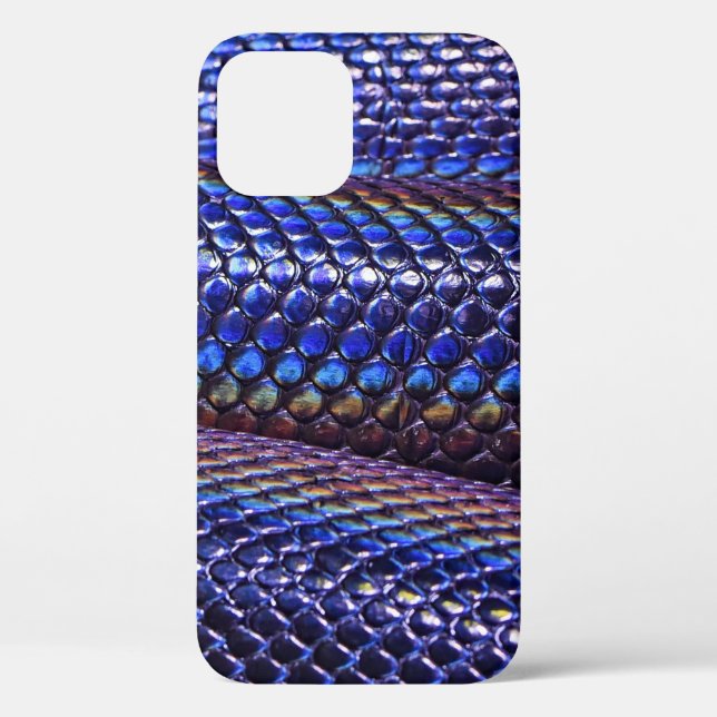 Blaue und lila Schlange Case-Mate iPhone Hülle (Rückseite)