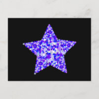 Blaue und Lila Sterne