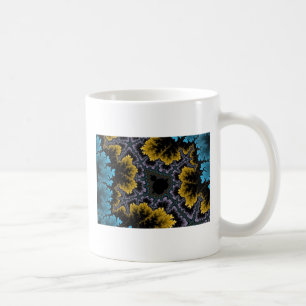 Blaue und Orange Korallen-Tasse Tasse