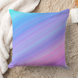 Blaue und rosa Farbkissen Kissen