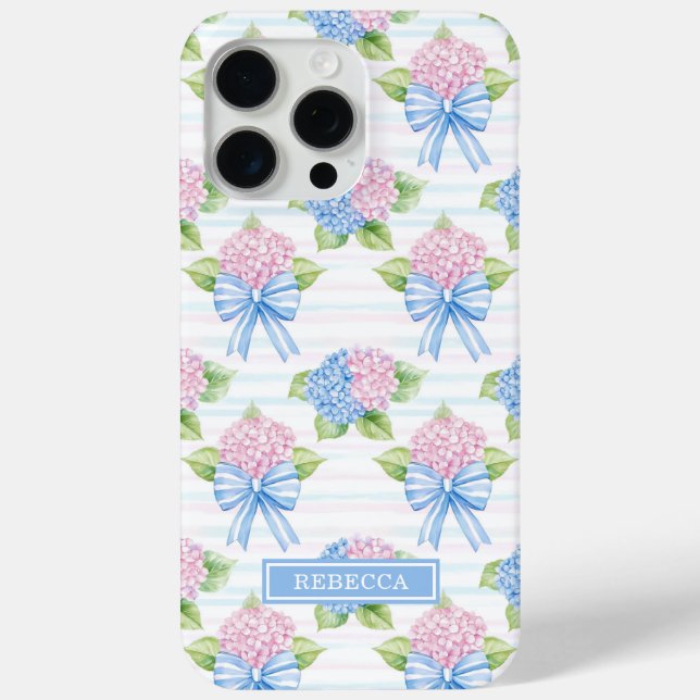 Blaue und rosa Hortensien  Case-Mate iPhone Hülle (Rückseite)