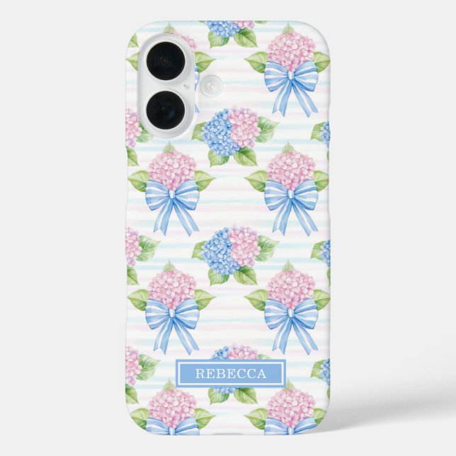 Blaue und rosa Hortensien  Case-Mate iPhone Hülle (Rückseite)