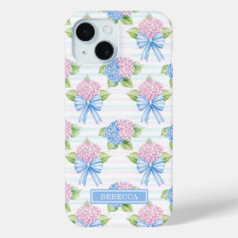 Blaue und rosa Hortensien Case-Mate iPhone Hülle