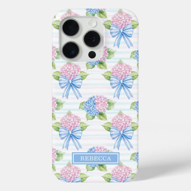 Blaue und rosa Hortensien  Case-Mate iPhone Hülle (Rückseite)