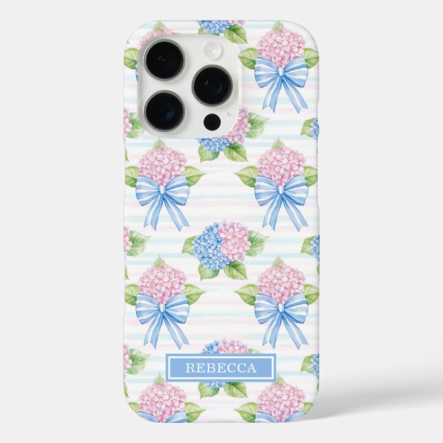 Blaue und rosa Hortensien  Case-Mate iPhone Hülle (Rückseite)
