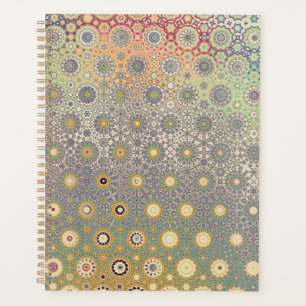 Blaue und rosa Persische Sternenplaner Planer