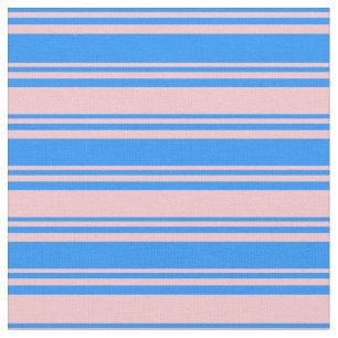 Blaue und rosa Streifen Stoff