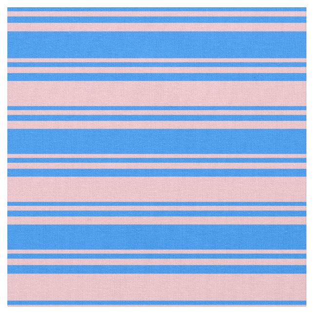 Blaue und rosa Streifen Stoff (Nahaufnahme)