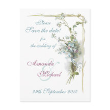 Blaue und rosa Vergissmeinnichte