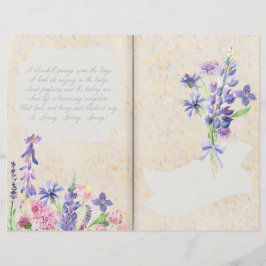 Blaue und rosafarbene Blume - Scrapbook Paper