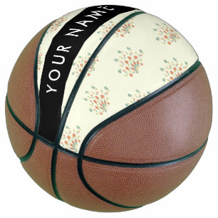 Blaue und rote Blumen, Schwarz, Ihr Name Basketball