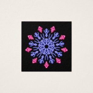 Blaue und rote NeonBlume