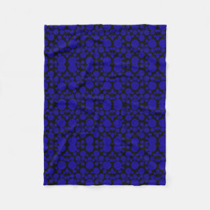Blaue und schwarze geometrische Decke